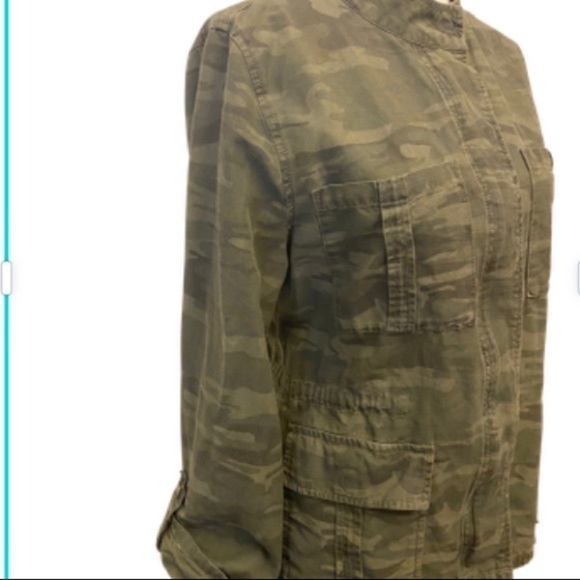 SANCTUARY Camo Olive Army Green Lightweight Jacket - Picture 6 of 8